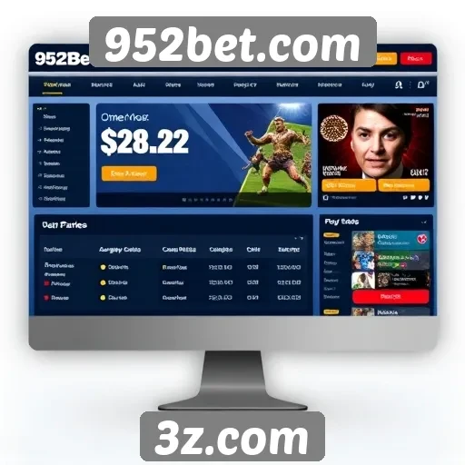 Análise da interface do usuário em 952bet.com